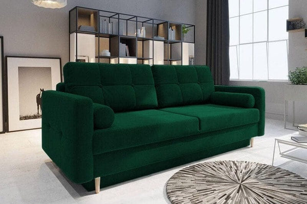 Canapea extensibilă Palermo Verde 220x100 cm | Dumonde Furniture & Deco Concept.