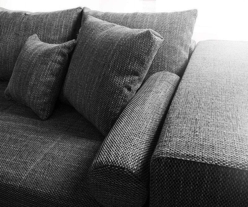 Canapea extensibila cu lada de depozitare Marbela Black XXL 290x110 cm | Dumonde Furniture & Deco Concept.