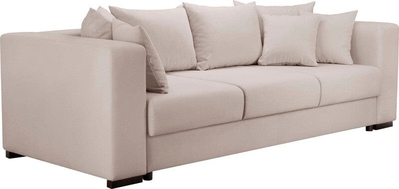 Canapea extensibila cu lada de depozitare Gloria Bej 250x100 cm | Dumonde Furniture & Deco Concept.