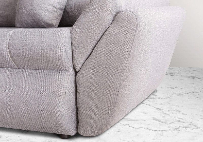 Colțar extensibil cu ladă de depozitare Loana Grey II 275x185 cm | Dumonde Furniture & Deco Concept.