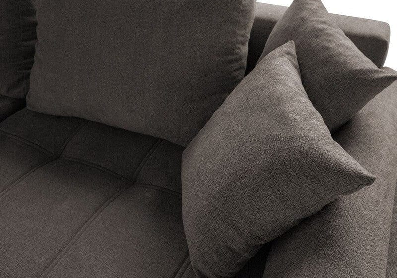 Colțar extensibil cu ladă de depozitare Loana Kaki 275x185 cm | Dumonde Furniture & Deco Concept.
