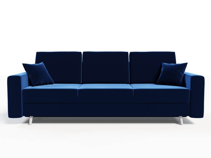 Canapea extensibilă cu ladă de depozitare Kronos Blue Touch 220x100 cm | Dumonde Furniture & Deco Concept.