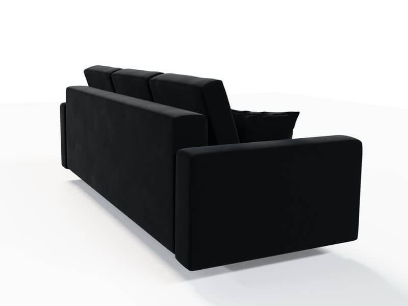 Canapea extensibilă cu ladă de depozitare Kronos Dark Love 220x100 cm | Dumonde Furniture & Deco Concept.