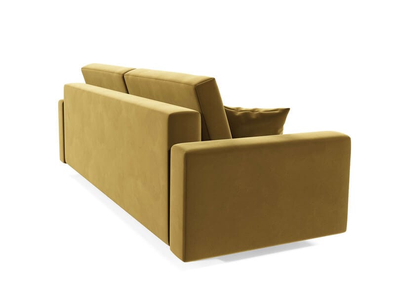 Canapea extensibilă cu ladă de depozitare Solo Yellow Touch 220x100 cm | Dumonde Furniture & Deco Concept.