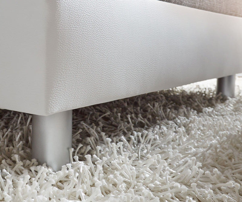 Colțar modular Justin L Grey White 215x185 cm | Dumonde Furniture & Deco Concept.