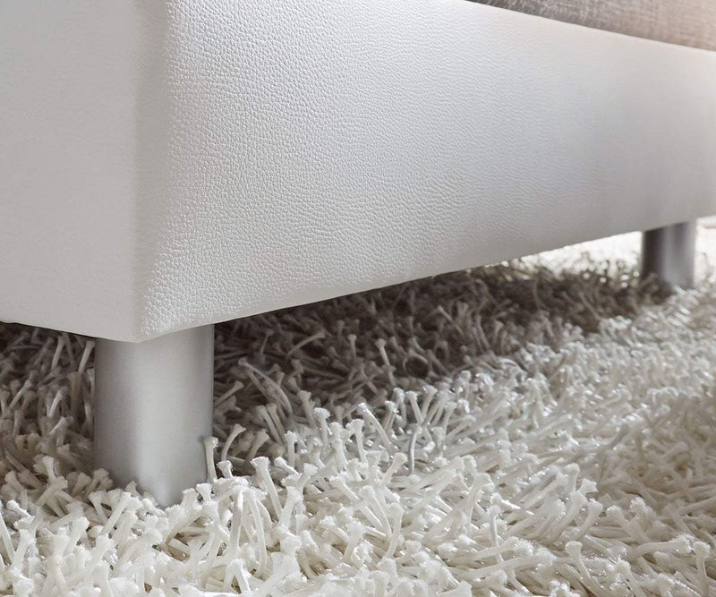 Colțar modular Justin L Grey White 200x200 cm | Dumonde Furniture & Deco Concept.