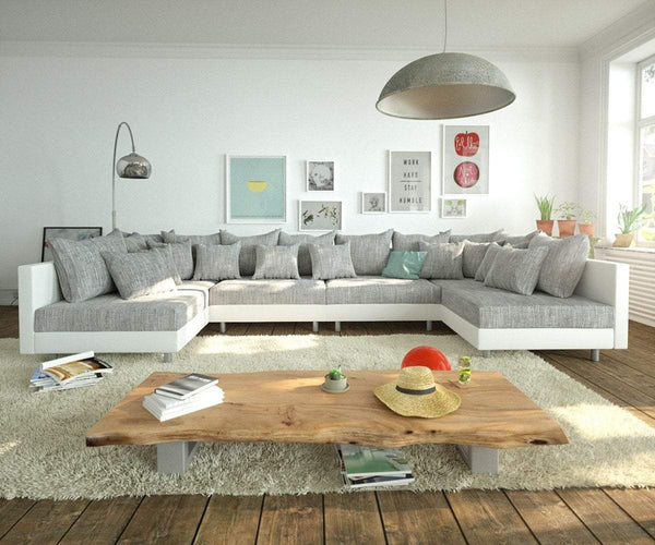 Colțar modular Justin U XXL Grey 400x185 cm | Dumonde Furniture & Deco Concept.