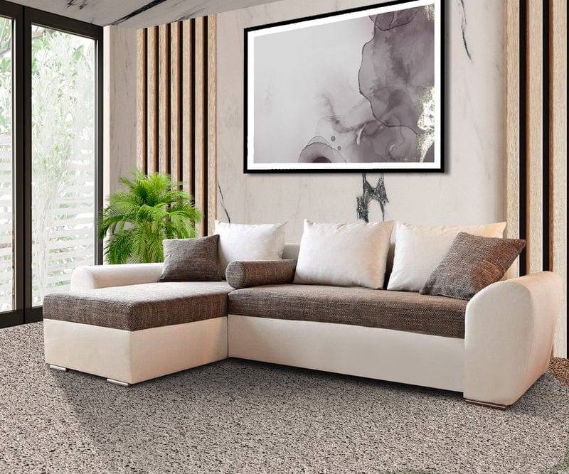 Colțar extensibil cu ladă de depozitare Elitte 260x160 cm | Dumonde Furniture & Deco Concept.