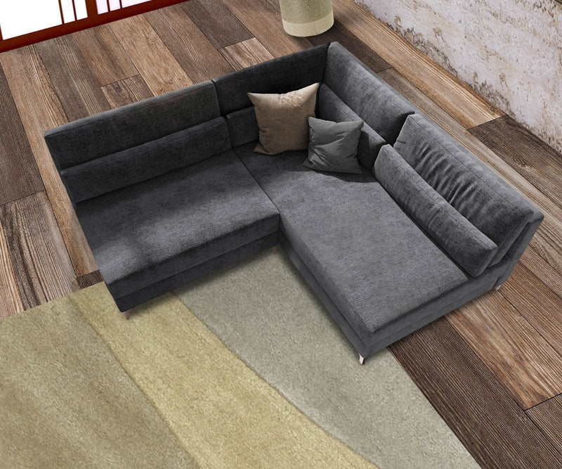 Colțar modular Julio Soft Grey 200x185 cm | Dumonde Furniture & Deco Concept.