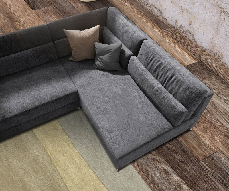 Colțar modular Julio Soft Grey 200x185 cm | Dumonde Furniture & Deco Concept.