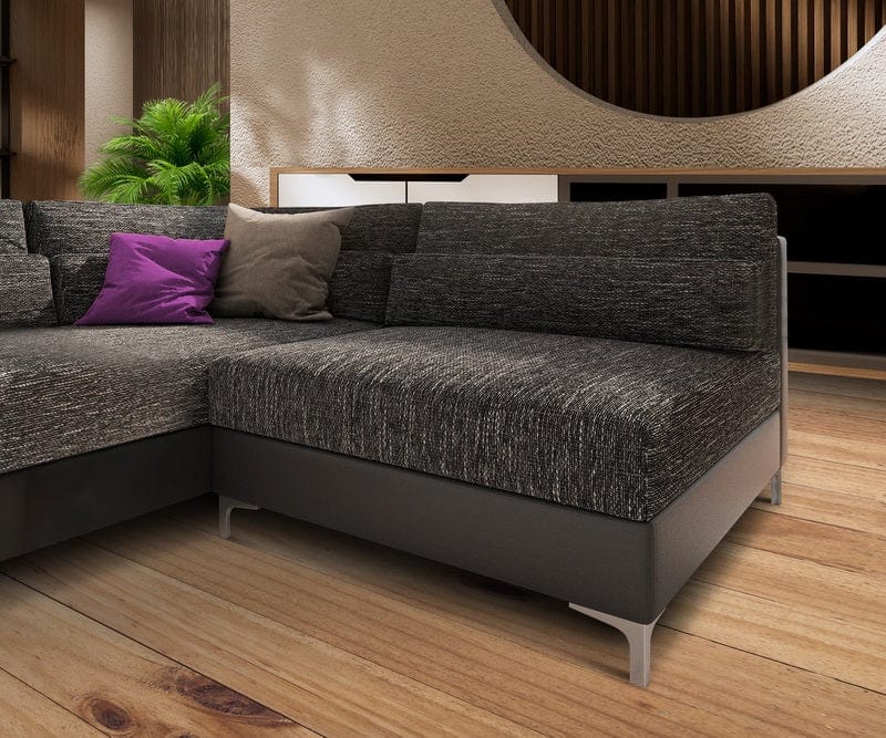 Colțar modular Julio Grey 200x185 cm | Dumonde Furniture & Deco Concept.