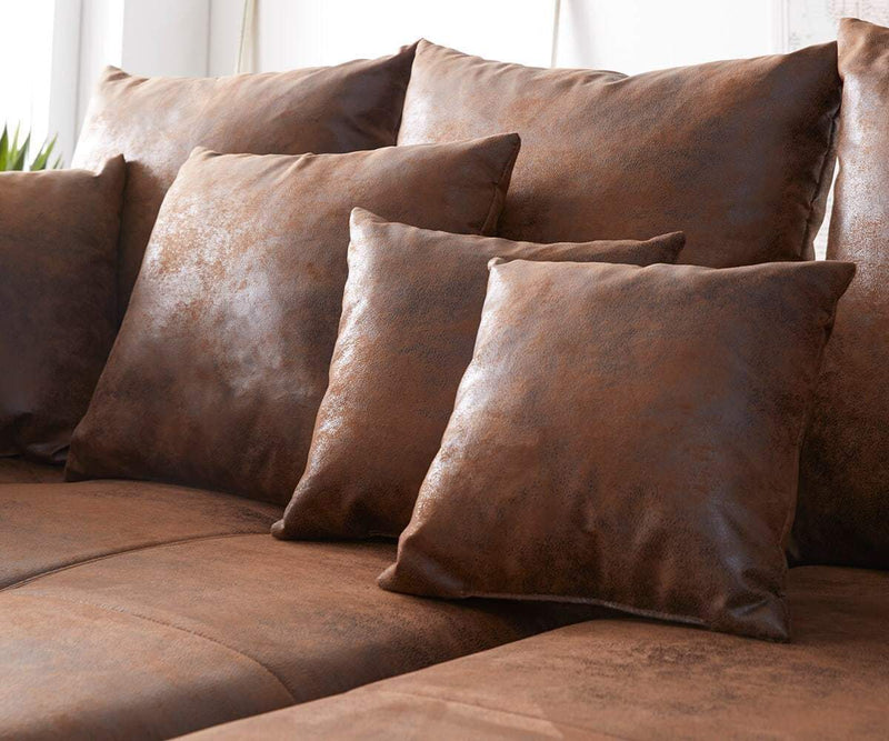 Canapea extensibilă cu 2 lazi de depozitare Big Sofa Verona Brown 305x110 cm | Dumonde Furniture & Deco Concept.