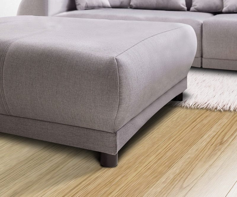 Canapea extensibilă cu 2 lăzi de depozitare Big Sofa Verona Grey 310x100 cm cu taburet inclus