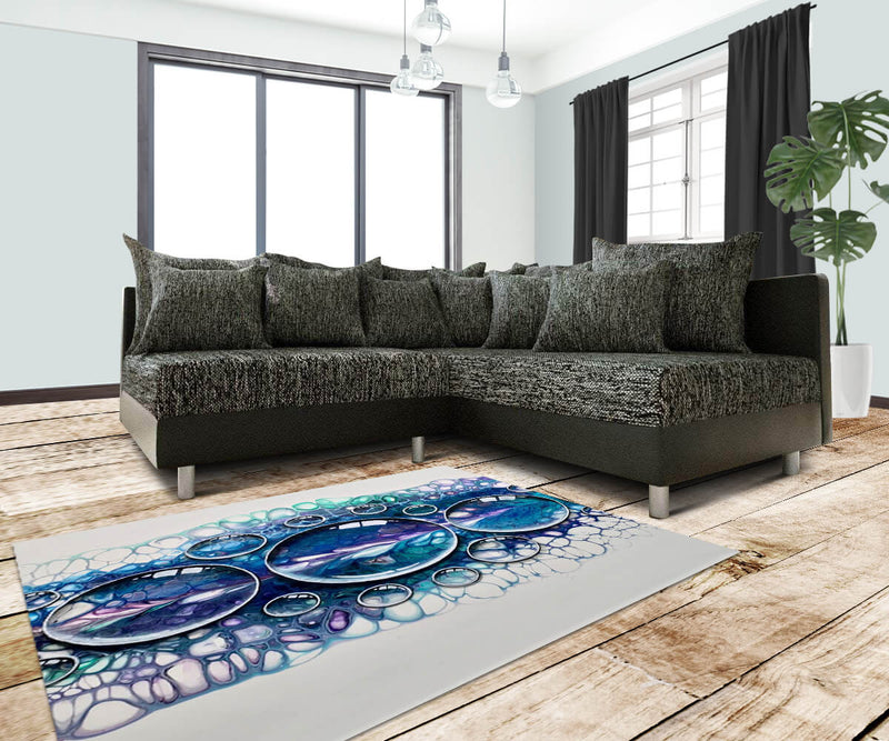 Colțar modular Justin L Black 200x185 cm | Dumonde Furniture & Deco Concept.