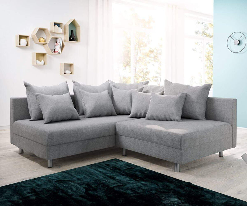 Colțar modular Justin L Grey 200x185 cm | Dumonde Furniture & Deco Concept.