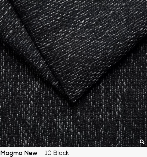 Colțar modular Julio L Black Grey 200x185 cm