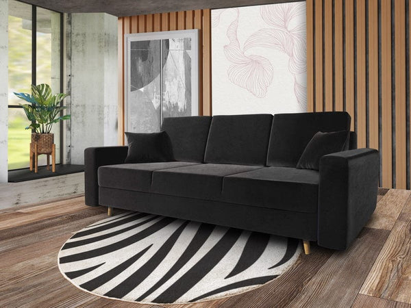 Canapea extensibilă cu ladă de depozitare Kronos Dark Love 220x100 cm | Dumonde Furniture & Deco Concept.
